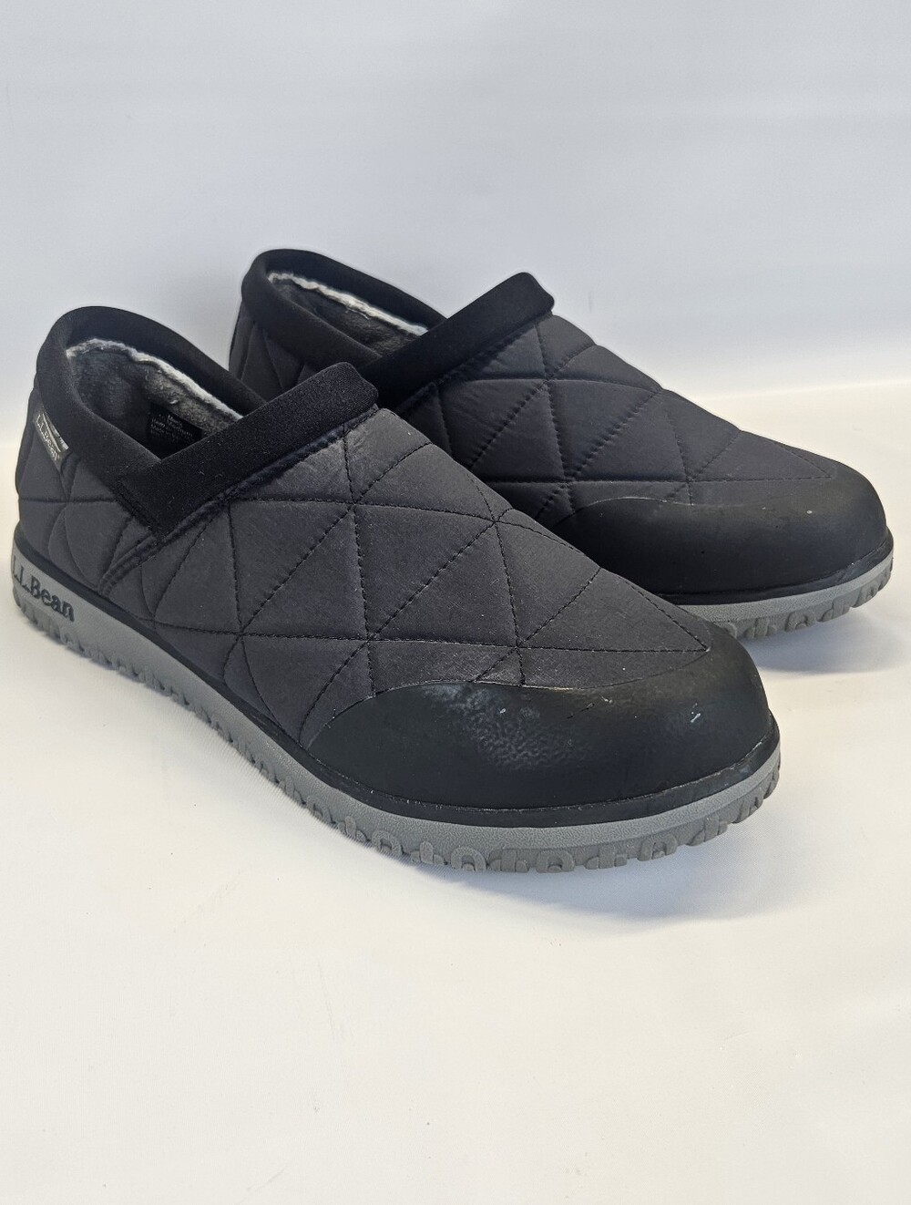 LL Bean Mocs Slippers Shoes Ultralight Primaloft Waterproof Slip On Men 10 Black